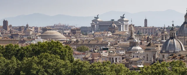 Rome skyline, photographed in September 2019.