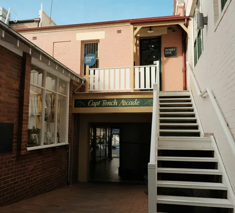 Captain Tench Arcade heritage passage, The Rocks, August 2024.